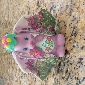Vintage Peppermint rose bunny